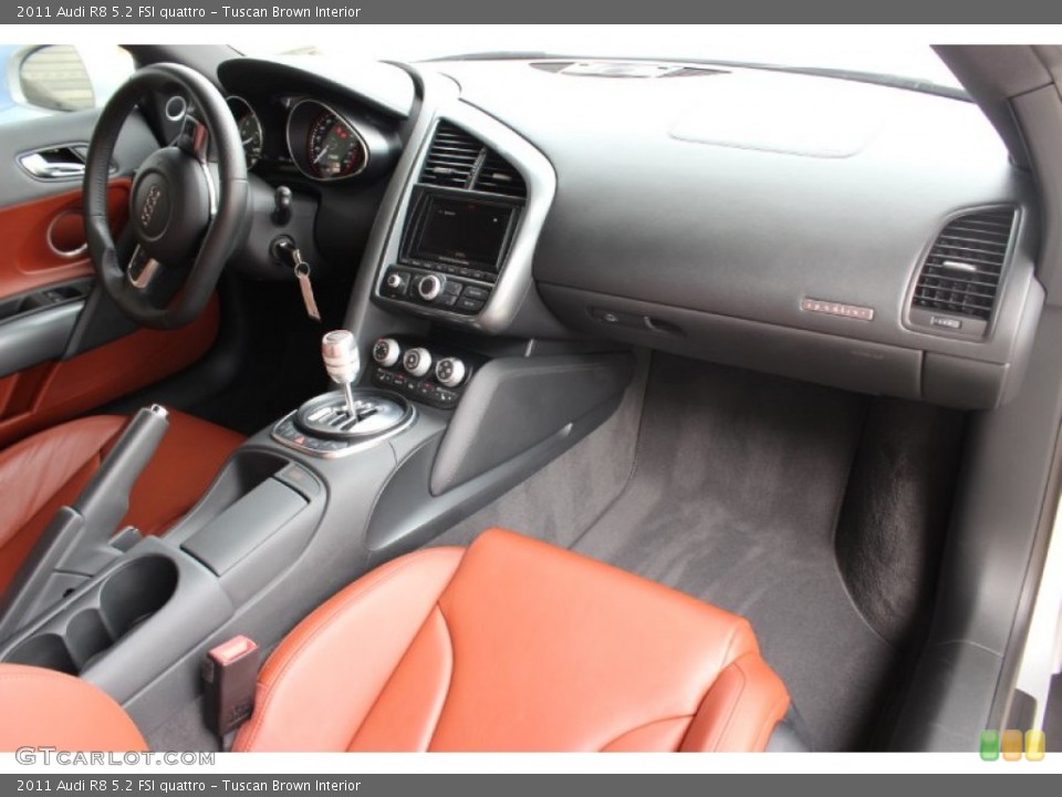 Tuscan Brown Interior Dashboard for the 2011 Audi R8 5.2 FSI quattro #85934442