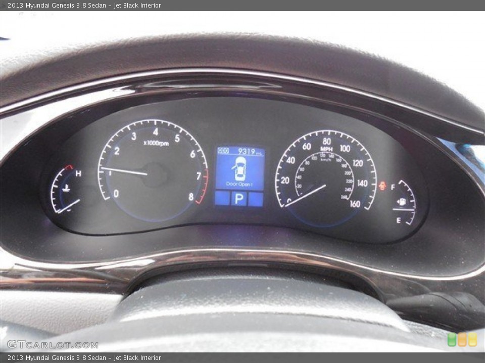 Jet Black Interior Gauges for the 2013 Hyundai Genesis 3.8 Sedan #85934499