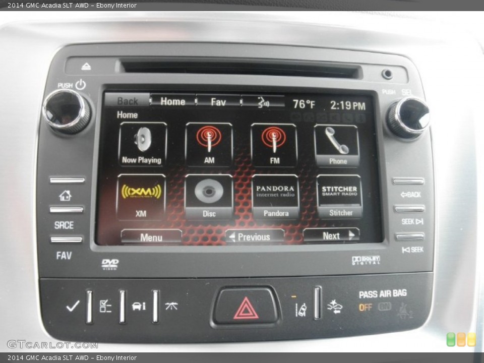 Ebony Interior Controls for the 2014 GMC Acadia SLT AWD #85934733