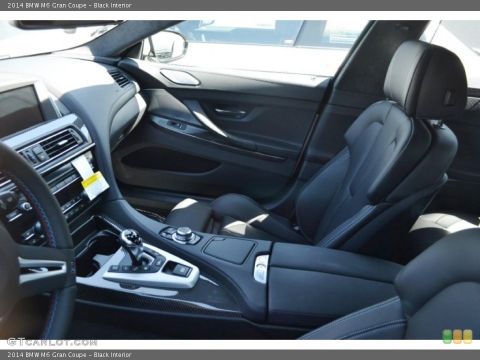 Black Interior Front Seat for the 2014 BMW M6 Gran Coupe #85937247