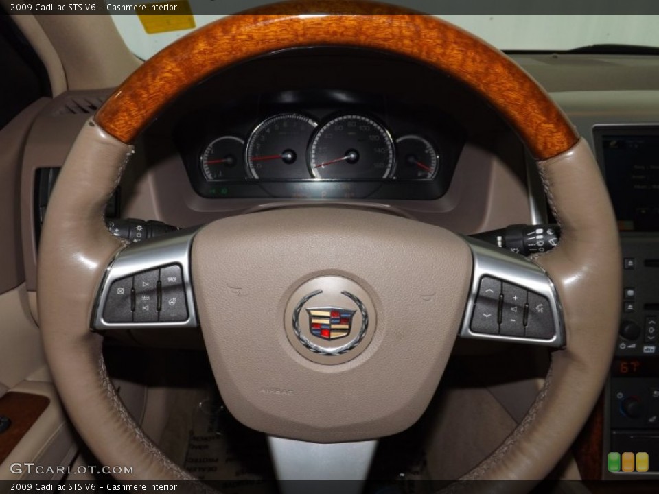 Cashmere Interior Steering Wheel for the 2009 Cadillac STS V6 #85938600