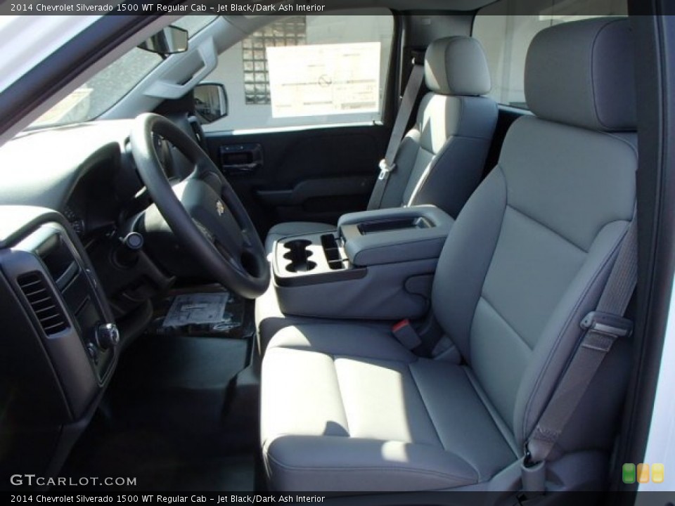 Jet Black/Dark Ash Interior Front Seat for the 2014 Chevrolet Silverado 1500 WT Regular Cab #85940778
