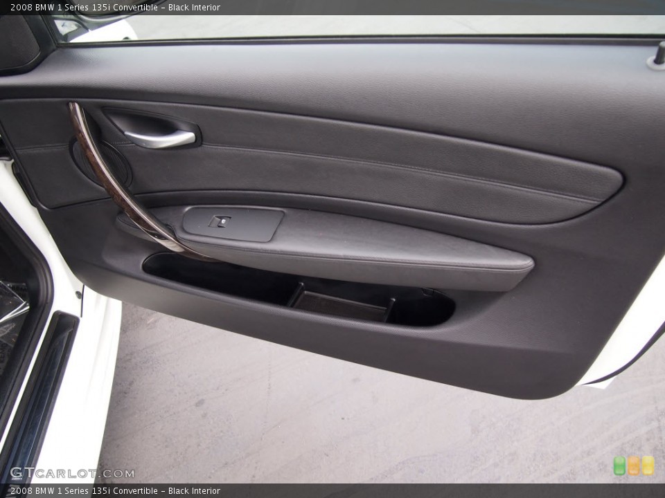Black Interior Door Panel for the 2008 BMW 1 Series 135i Convertible #85940802