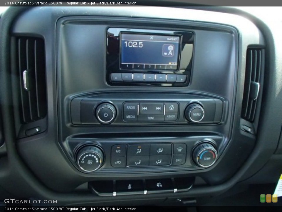 Jet Black/Dark Ash Interior Controls for the 2014 Chevrolet Silverado 1500 WT Regular Cab #85940892
