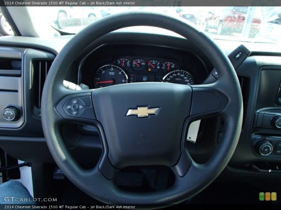 Jet Black/Dark Ash Interior Steering Wheel for the 2014 Chevrolet Silverado 1500 WT Regular Cab #85940910