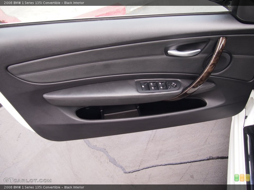 Black Interior Door Panel for the 2008 BMW 1 Series 135i Convertible #85941057