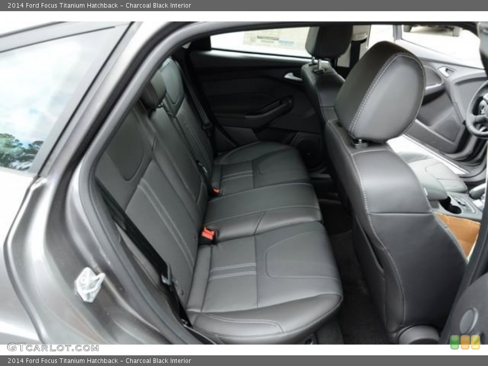 Charcoal Black Interior Rear Seat for the 2014 Ford Focus Titanium Hatchback #85942917