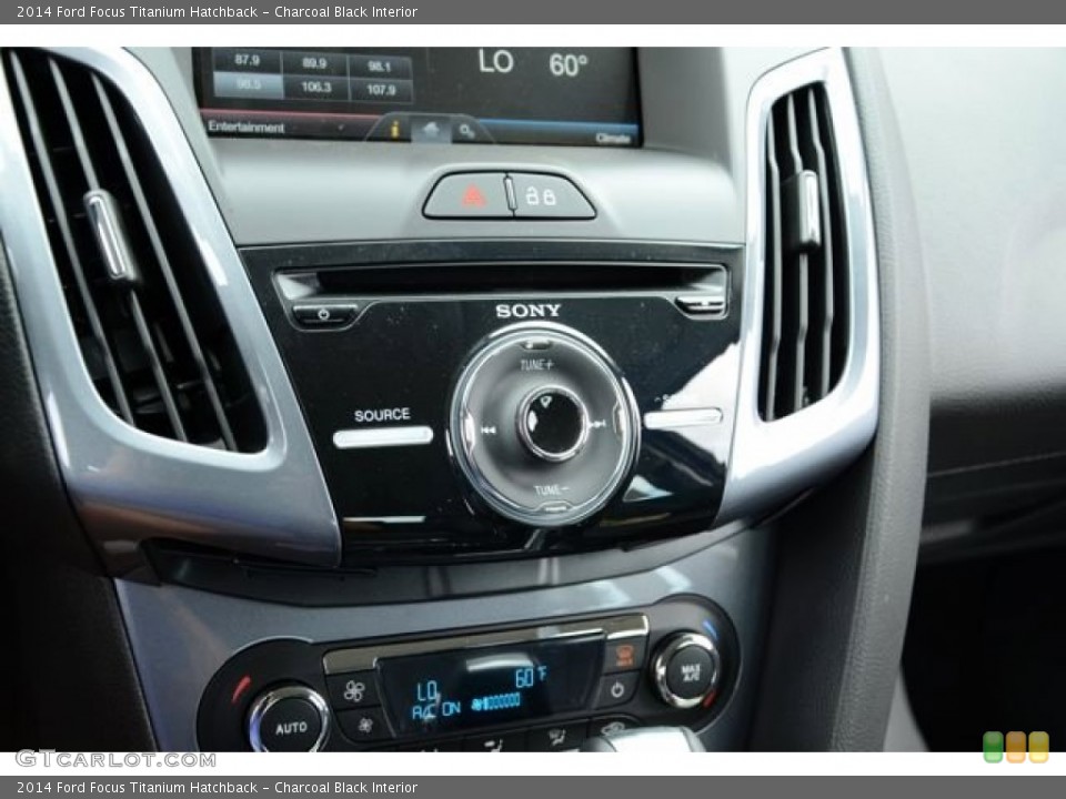 Charcoal Black Interior Controls for the 2014 Ford Focus Titanium Hatchback #85943133