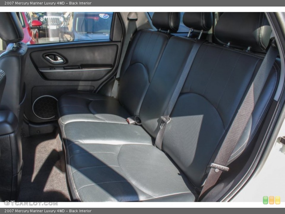 Black Interior Rear Seat for the 2007 Mercury Mariner Luxury 4WD #85944348