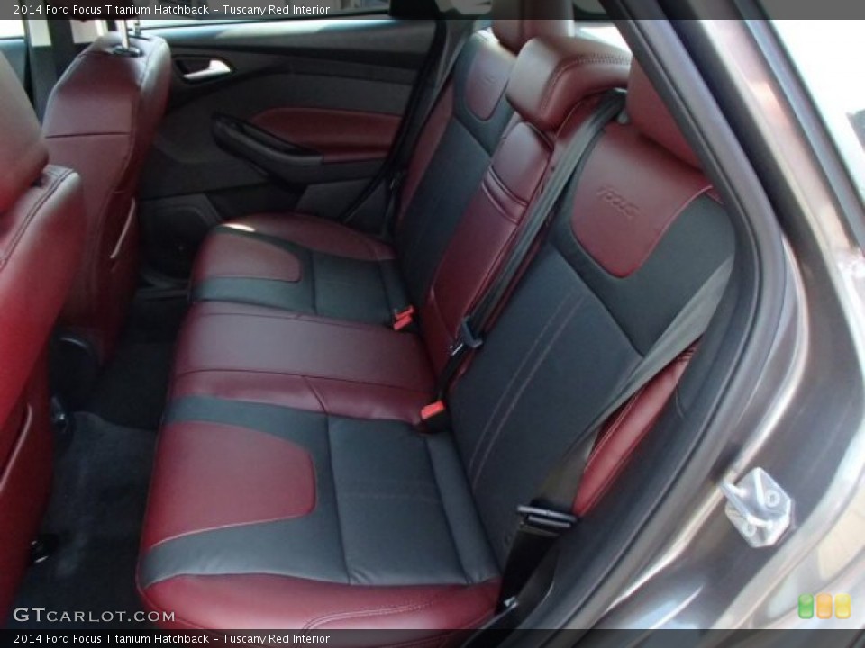 Tuscany Red Interior Rear Seat for the 2014 Ford Focus Titanium Hatchback #85946281