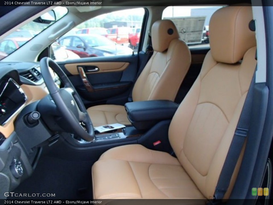 Ebony/Mojave Interior Front Seat for the 2014 Chevrolet Traverse LTZ AWD #85947790
