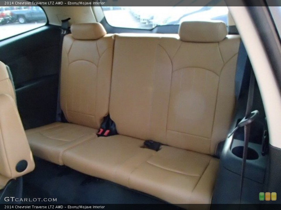 Ebony/Mojave Interior Rear Seat for the 2014 Chevrolet Traverse LTZ AWD #85947834
