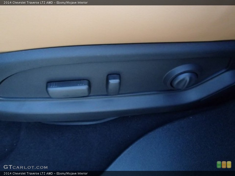 Ebony/Mojave Interior Controls for the 2014 Chevrolet Traverse LTZ AWD #85947897
