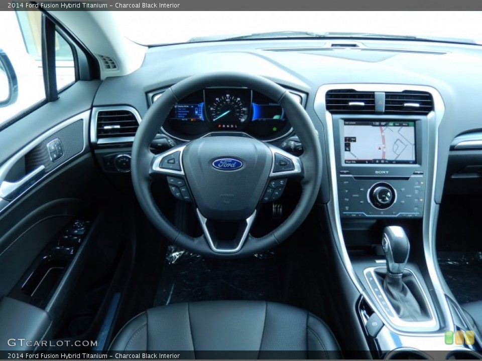 Charcoal Black Interior Dashboard for the 2014 Ford Fusion Hybrid Titanium #85949871