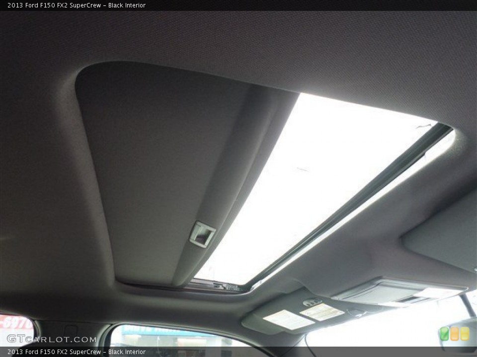 Black Interior Sunroof for the 2013 Ford F150 FX2 SuperCrew #85950789