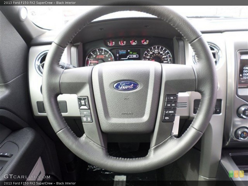 Black Interior Steering Wheel for the 2013 Ford F150 FX2 SuperCrew #85950873