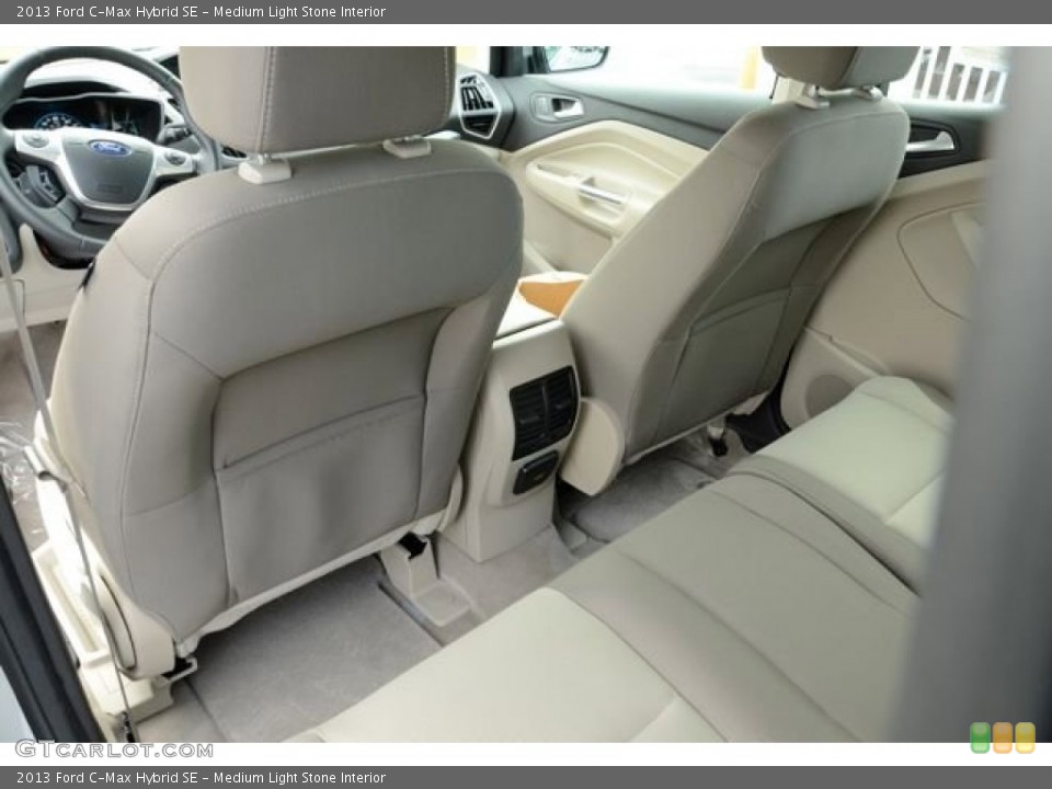 Medium Light Stone Interior Rear Seat for the 2013 Ford C-Max Hybrid SE #85951962