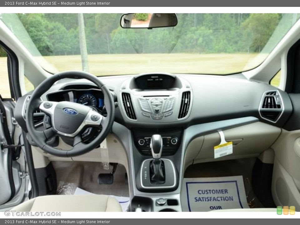 Medium Light Stone Interior Dashboard for the 2013 Ford C-Max Hybrid SE #85951977