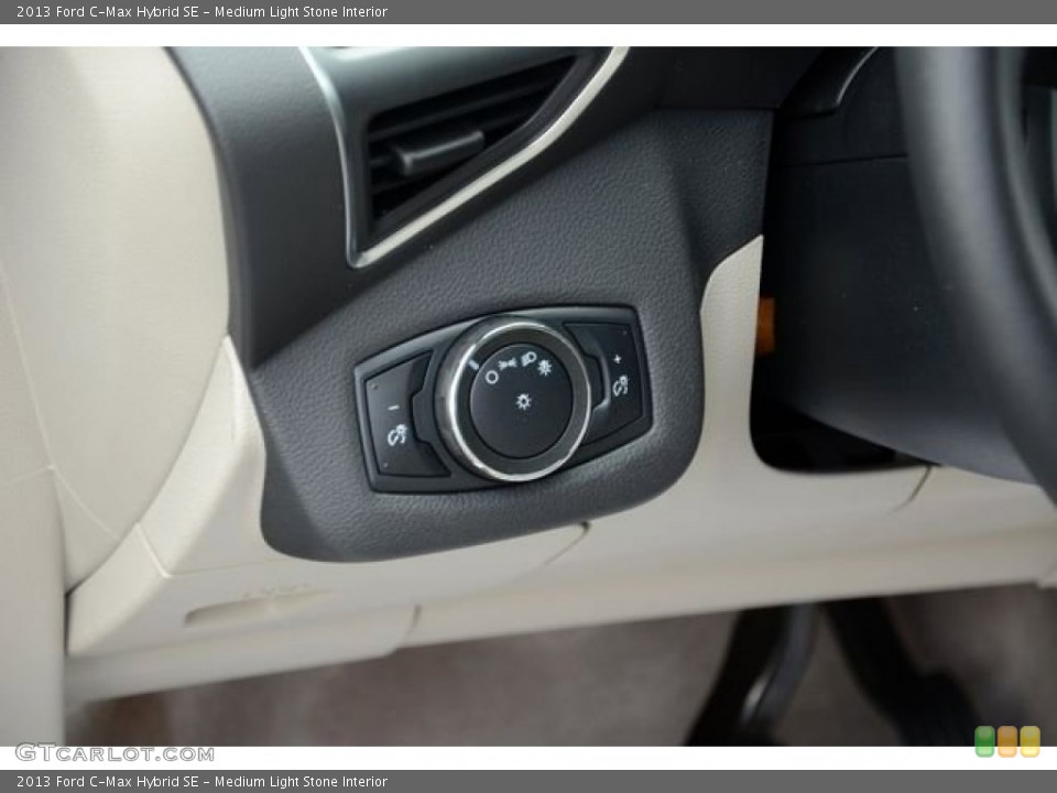 Medium Light Stone Interior Controls for the 2013 Ford C-Max Hybrid SE #85952070