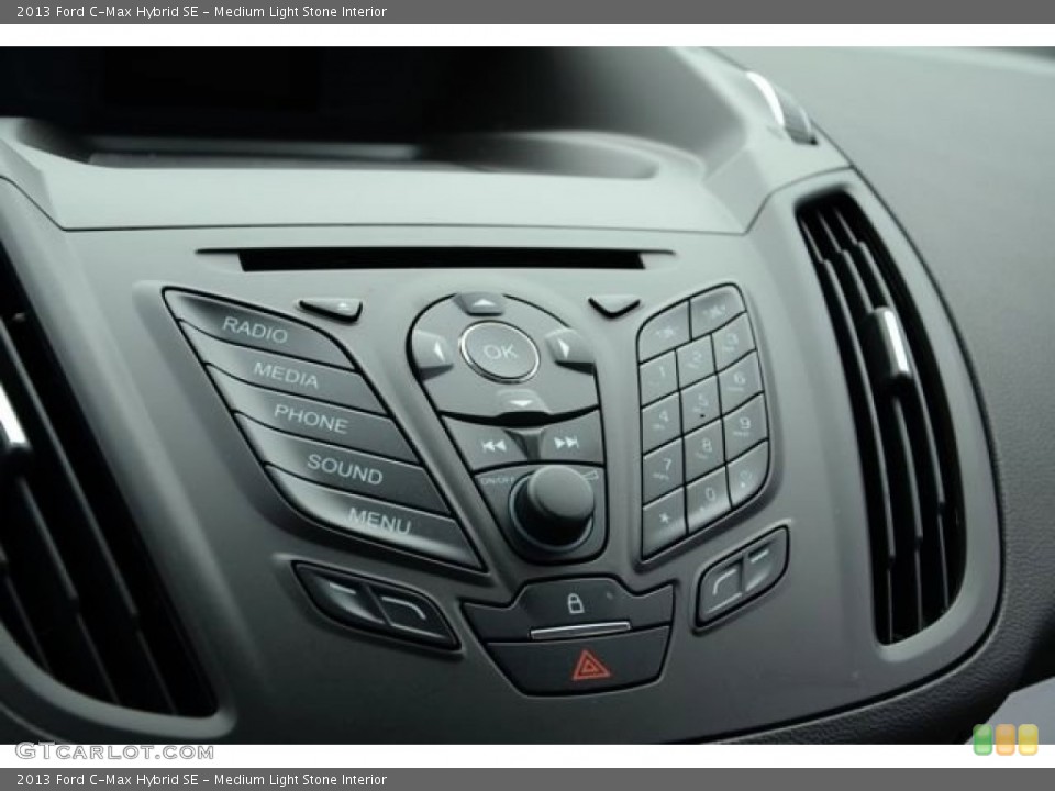 Medium Light Stone Interior Controls for the 2013 Ford C-Max Hybrid SE #85952178