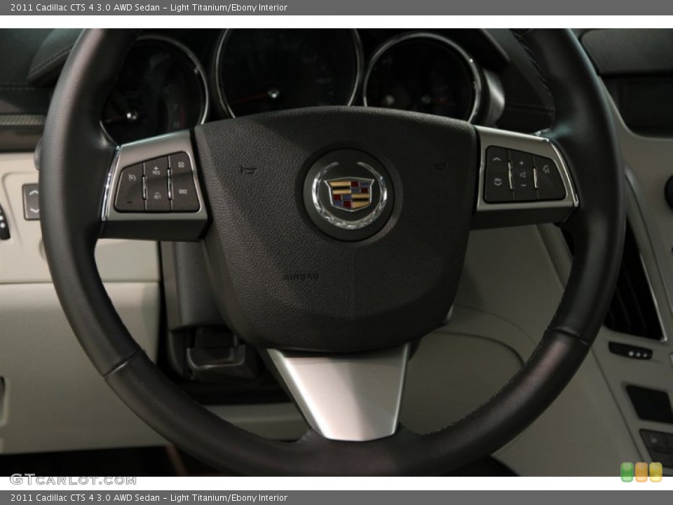Light Titanium/Ebony Interior Steering Wheel for the 2011 Cadillac CTS 4 3.0 AWD Sedan #85955076