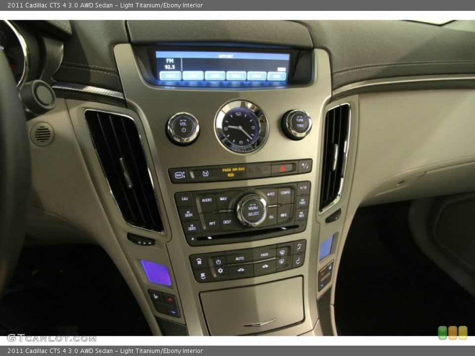 Light Titanium/Ebony Interior Controls for the 2011 Cadillac CTS 4 3.0 AWD Sedan #85955112
