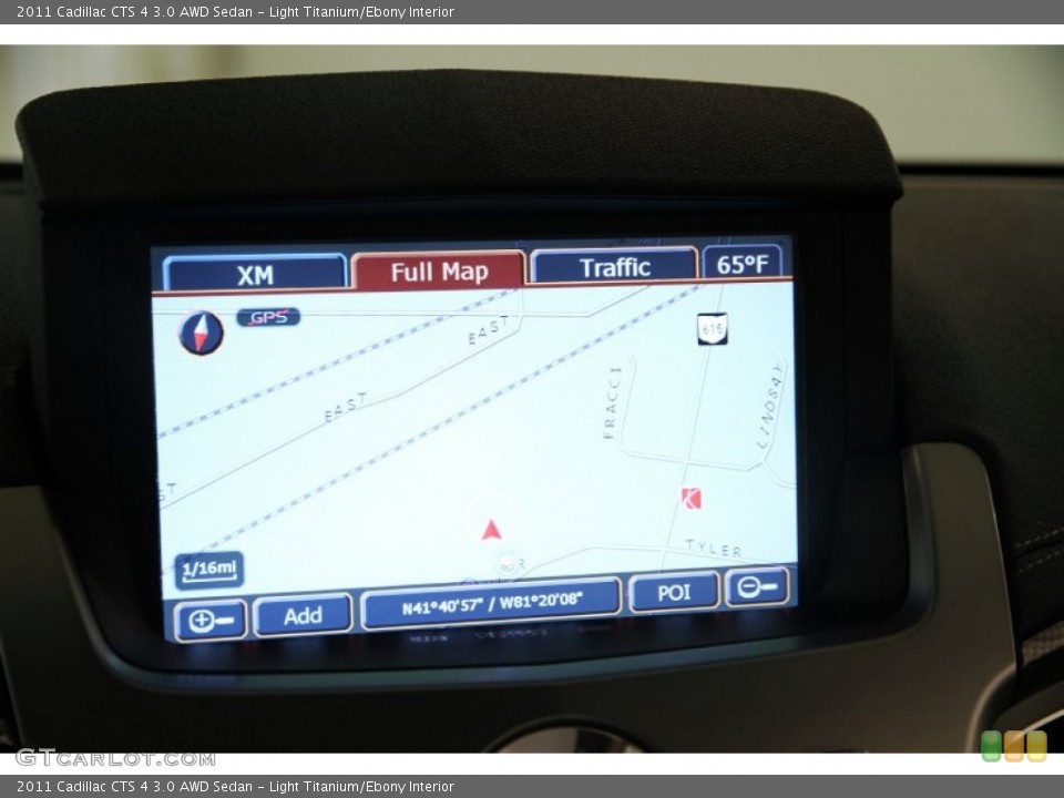 Light Titanium/Ebony Interior Navigation for the 2011 Cadillac CTS 4 3.0 AWD Sedan #85955175