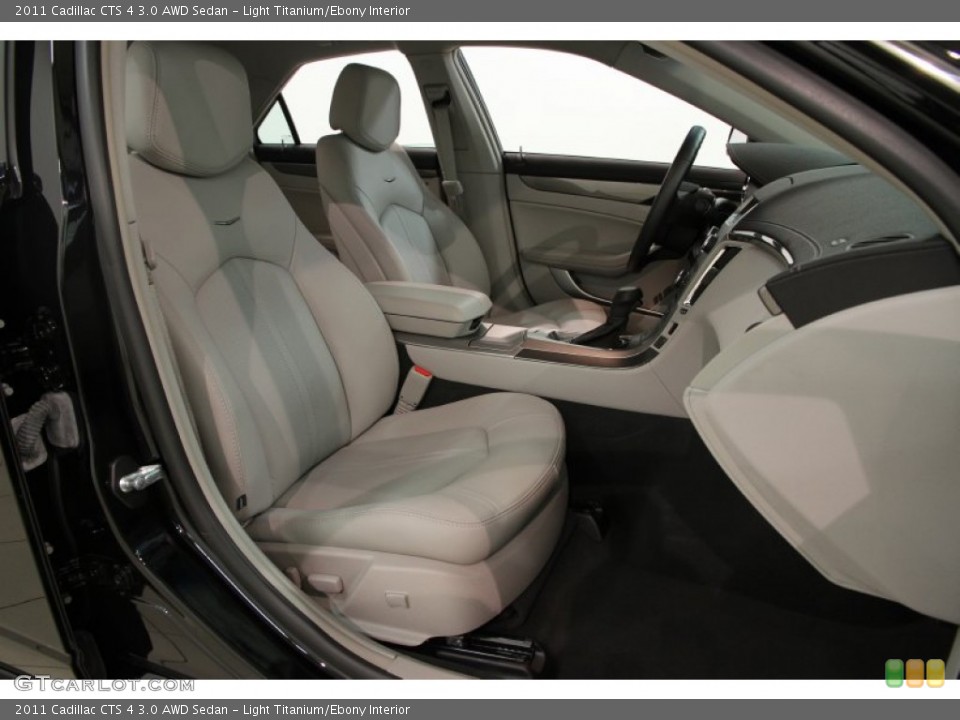 Light Titanium/Ebony Interior Front Seat for the 2011 Cadillac CTS 4 3.0 AWD Sedan #85955325