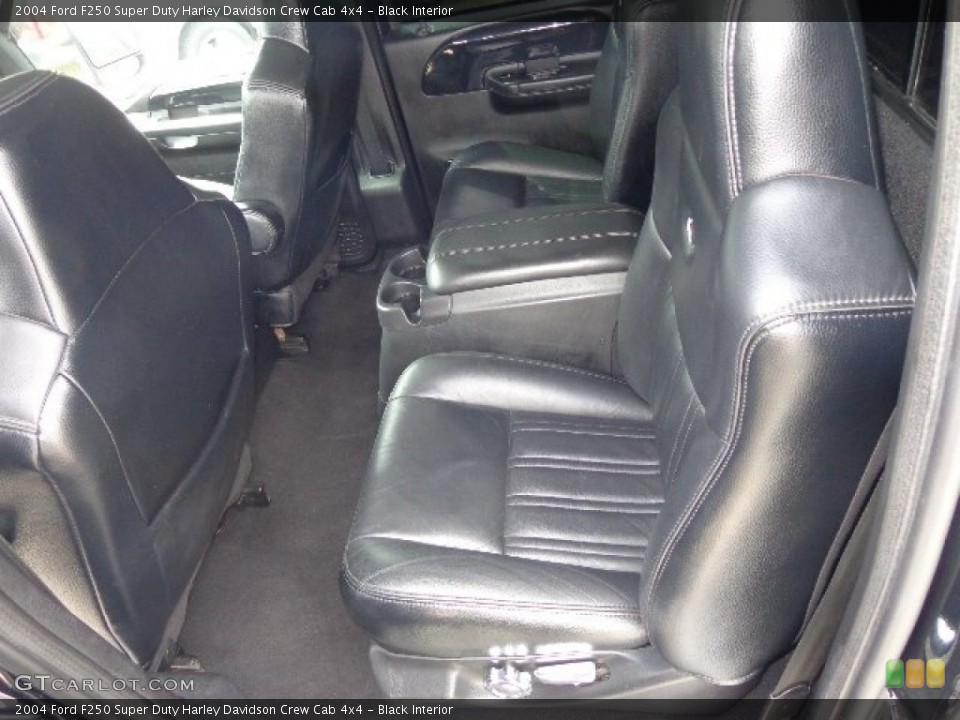Black Interior Rear Seat for the 2004 Ford F250 Super Duty Harley Davidson Crew Cab 4x4 #85955763