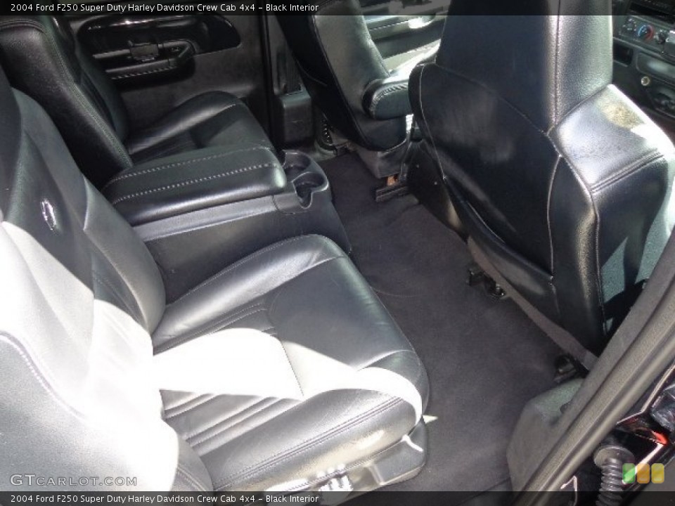 Black Interior Rear Seat for the 2004 Ford F250 Super Duty Harley Davidson Crew Cab 4x4 #85955787