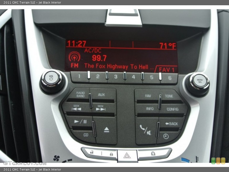 Jet Black Interior Controls for the 2011 GMC Terrain SLE #85959828
