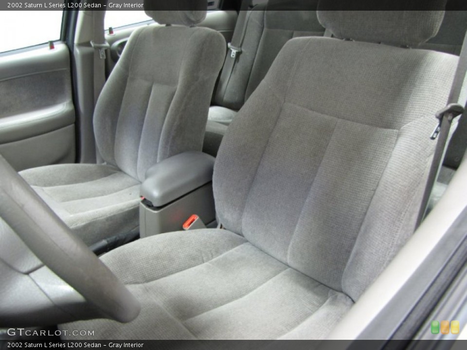 Gray Interior Front Seat for the 2002 Saturn L Series L200 Sedan #85960067