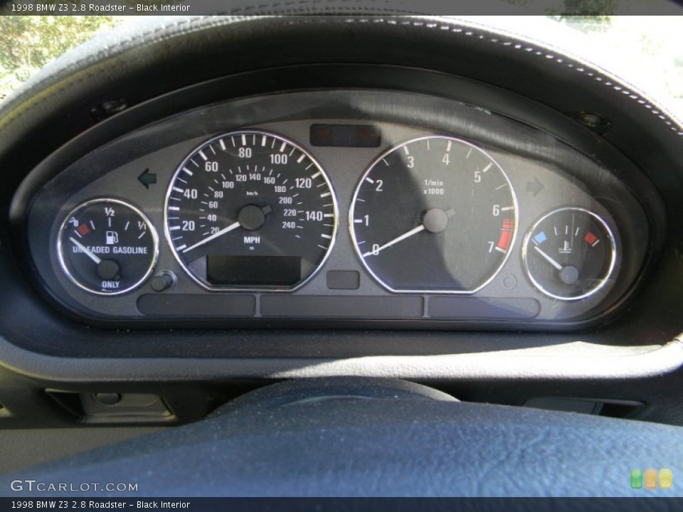 Black Interior Gauges for the 1998 BMW Z3 2.8 Roadster #85960755