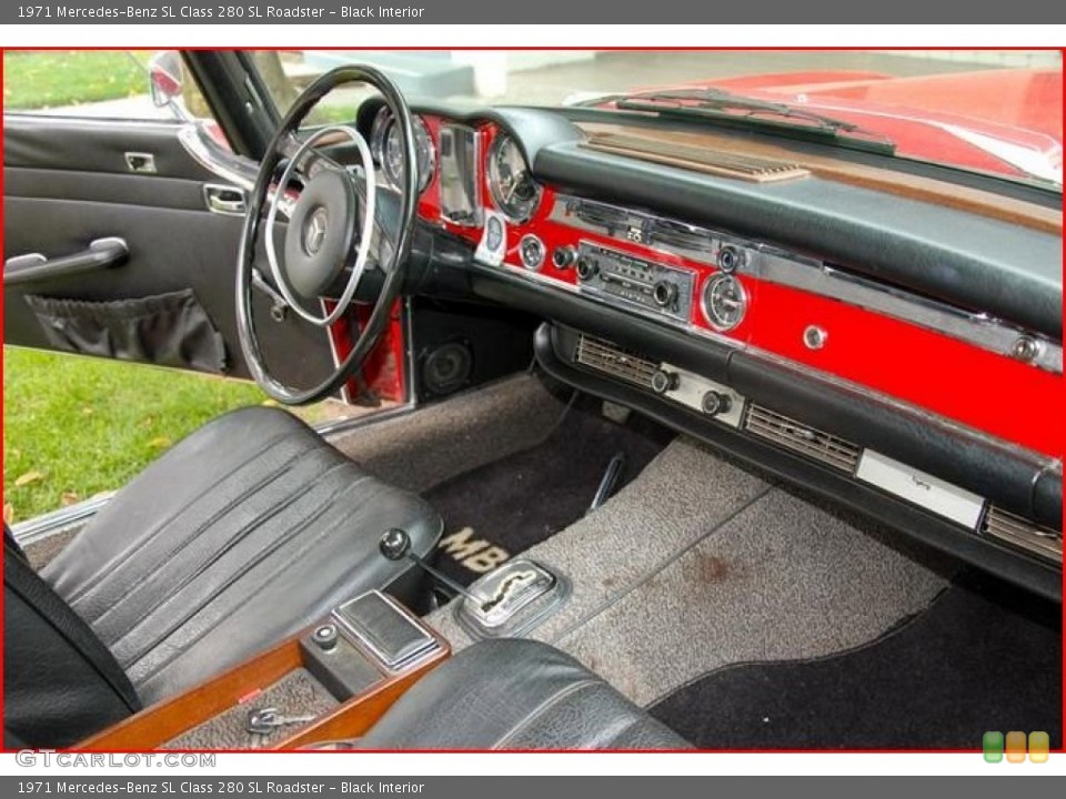 Black Interior Dashboard for the 1971 Mercedes-Benz SL Class 280 SL Roadster #85963359