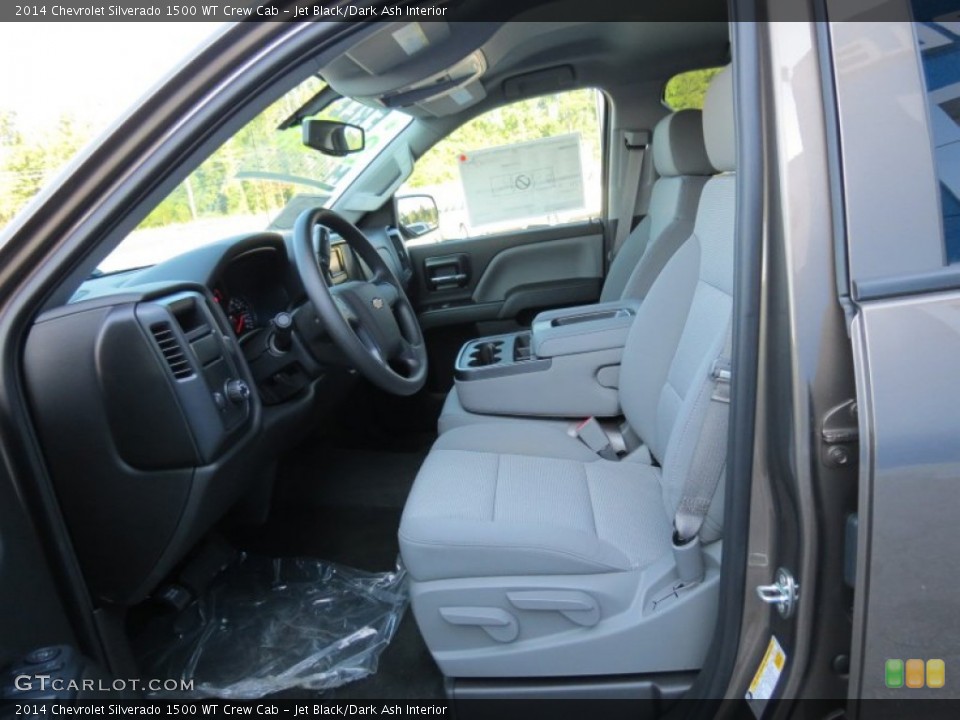 Jet Black/Dark Ash Interior Front Seat for the 2014 Chevrolet Silverado 1500 WT Crew Cab #85964361