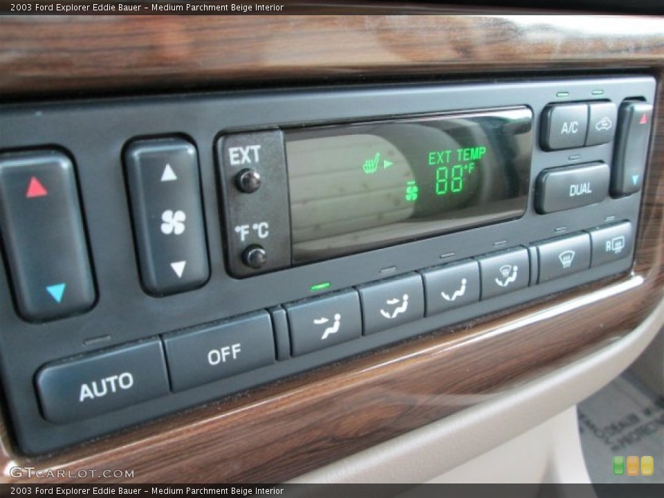 Medium Parchment Beige Interior Controls for the 2003 Ford Explorer Eddie Bauer #85964391