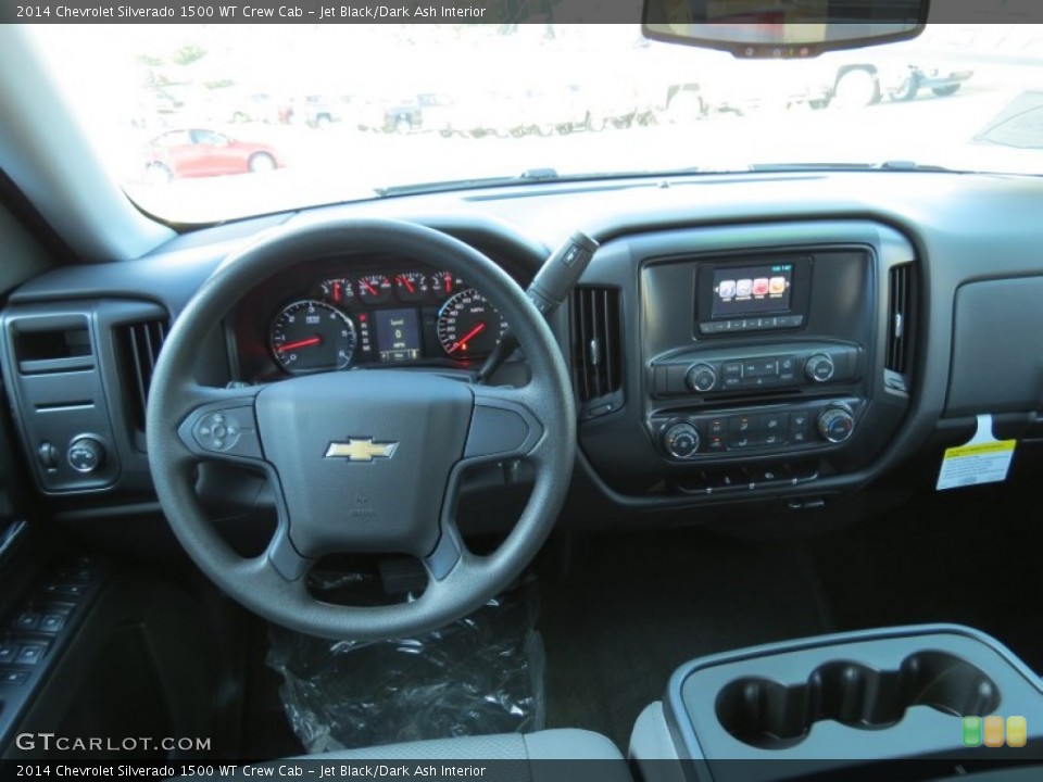 Jet Black/Dark Ash Interior Dashboard for the 2014 Chevrolet Silverado 1500 WT Crew Cab #85964409