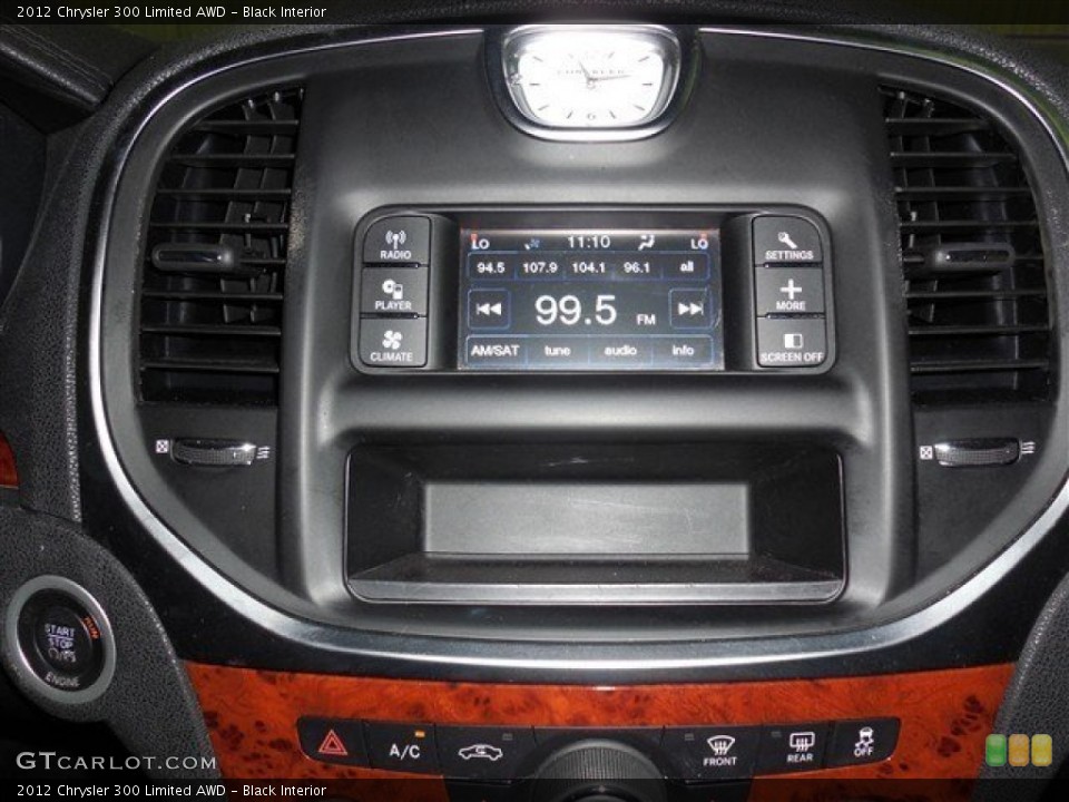Black Interior Controls for the 2012 Chrysler 300 Limited AWD #85965756