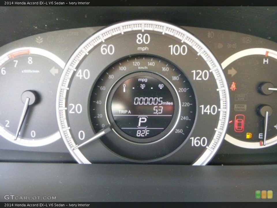 Ivory Interior Gauges for the 2014 Honda Accord EX-L V6 Sedan #85966968