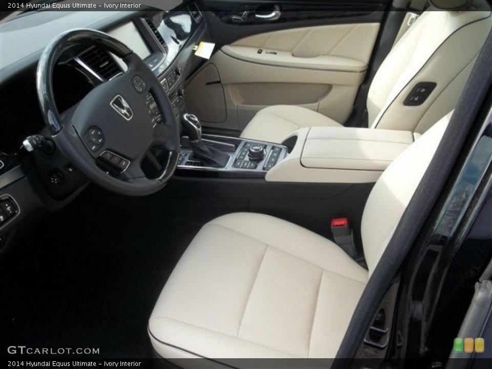 Ivory 2014 Hyundai Equus Interiors