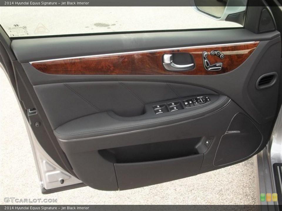 Jet Black Interior Door Panel for the 2014 Hyundai Equus Signature #85969248