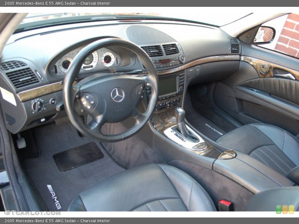 Charcoal Interior Prime Interior for the 2005 Mercedes-Benz E 55 AMG Sedan #85970076