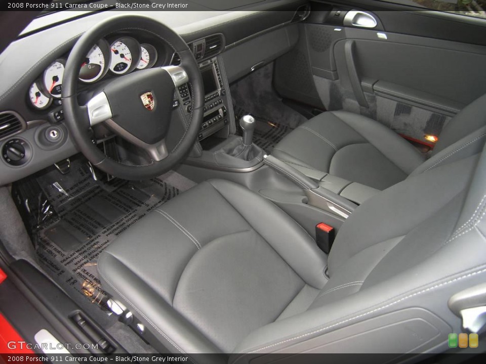 Black/Stone Grey Interior Photo for the 2008 Porsche 911 Carrera Coupe #8597050