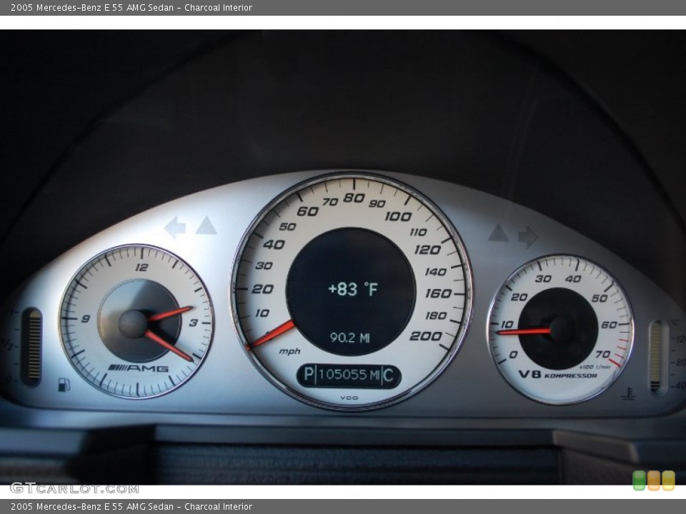 Charcoal Interior Gauges for the 2005 Mercedes-Benz E 55 AMG Sedan #85970691