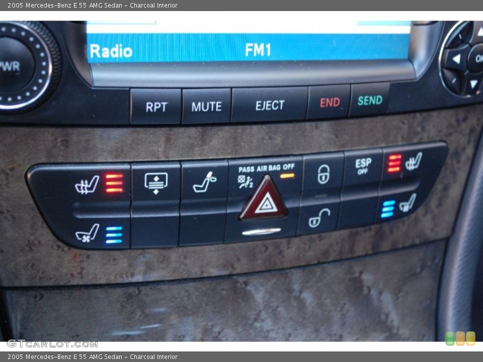 Charcoal Interior Controls for the 2005 Mercedes-Benz E 55 AMG Sedan #85970772