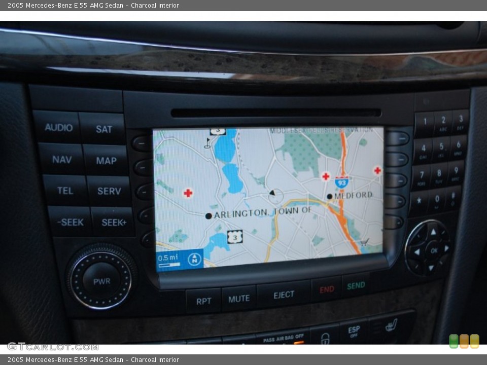 Charcoal Interior Navigation for the 2005 Mercedes-Benz E 55 AMG Sedan #85970787