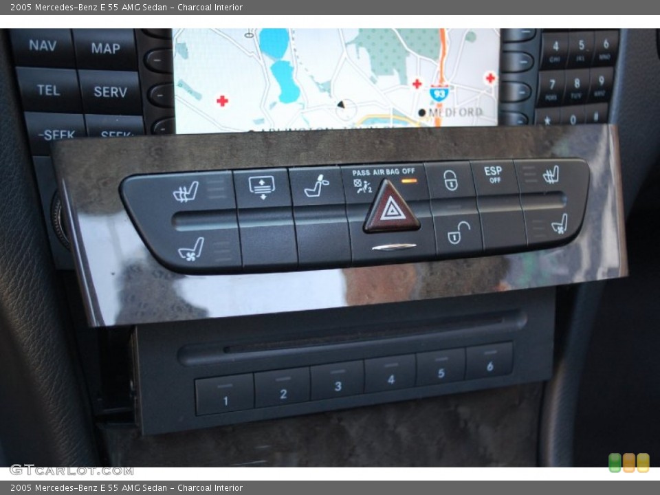 Charcoal Interior Controls for the 2005 Mercedes-Benz E 55 AMG Sedan #85970811