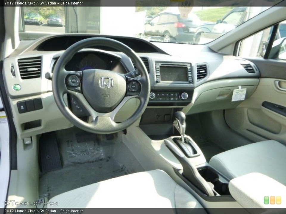 Beige Interior Photo for the 2012 Honda Civic NGV Sedan #85971348