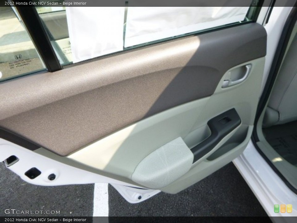 Beige Interior Door Panel for the 2012 Honda Civic NGV Sedan #85971369