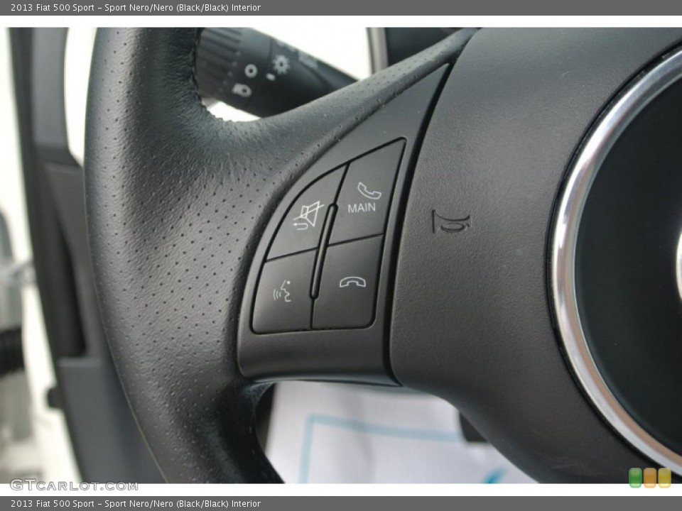 Sport Nero/Nero (Black/Black) Interior Controls for the 2013 Fiat 500 Sport #85972842